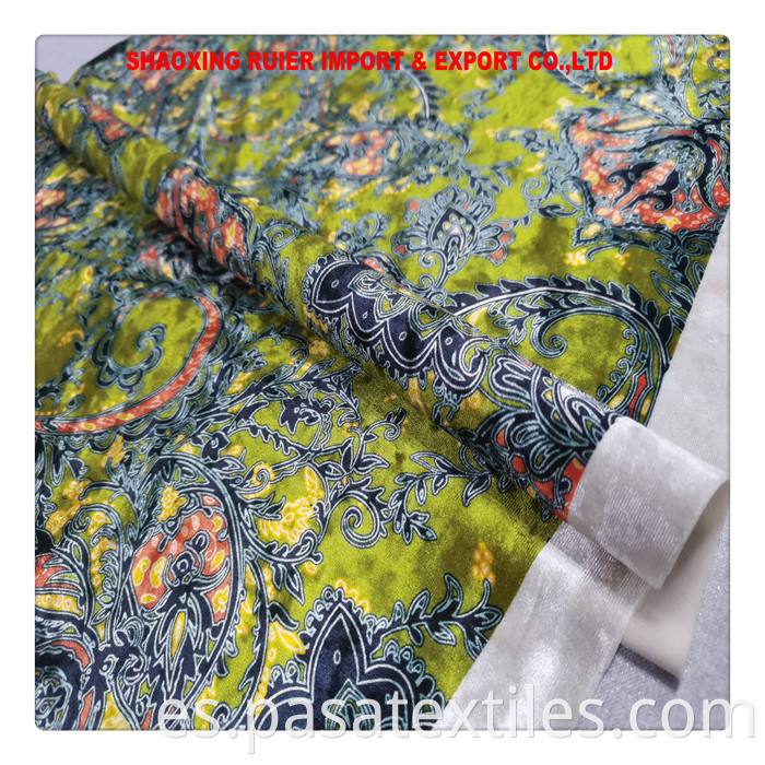 Digital Print Velvet Fabric